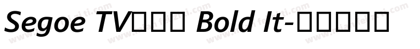 Segoe TV兰亭黑 Bold It字体转换